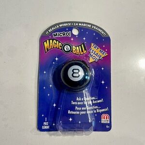 Mattel Micro Magic 8 Ball in Black and Blue